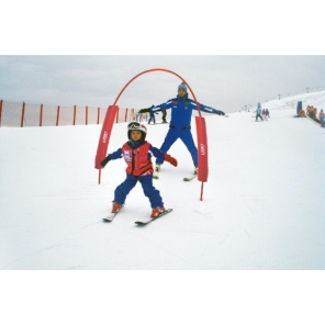 Snow Baby Arch - Ø 25mm X L. 455cm With Fluorescent Joint; Shaft Color: Red / Blue / Black, With Pa