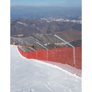 Avsperringsnett A, 25x4m 5x5cm maskevidde Rød